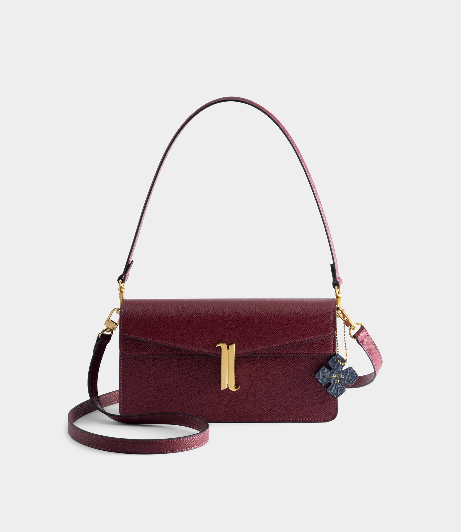 Lafoli DUO FLUTTER crossbody shoulder bag, sling bag,  purse