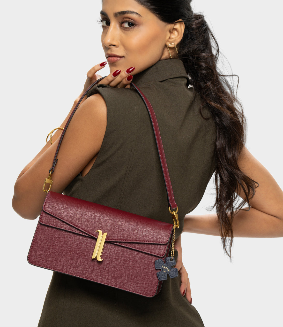  FLUTTER LAFOLI DUO ADJUSTABLE crossbody shoulder bag, sling bag,  purse 