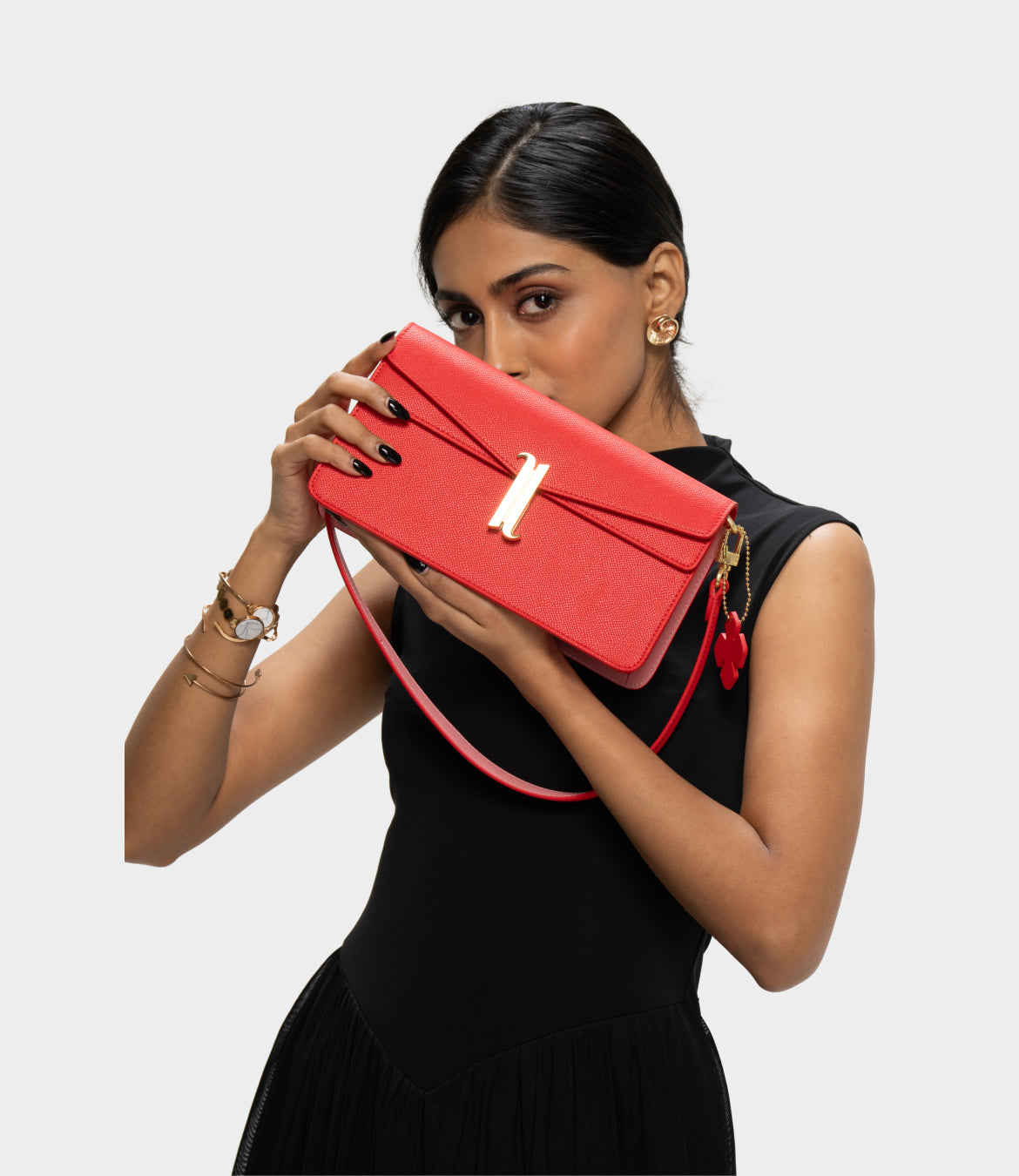 HIBISCUS LAFOLI DUO ADJUSTABLE crossbody shoulder bag, sling bag,  purse
