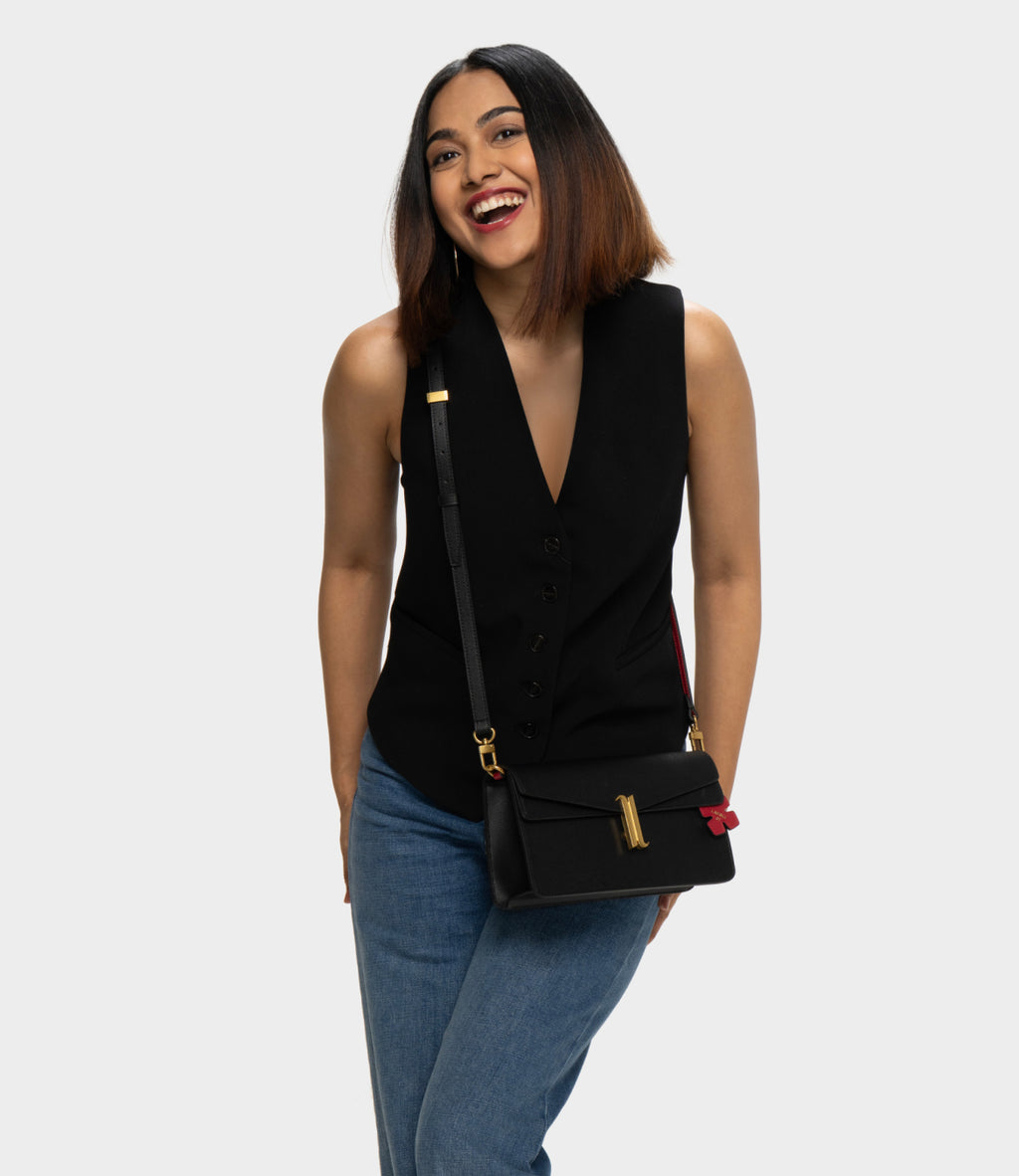 Lafoli DUO LADYBUG crossbody shoulder bag, sling bag,  purse