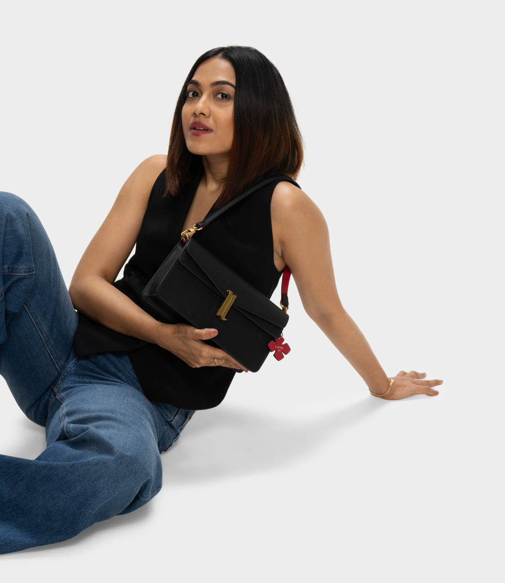 Lafoli DUO LADYBUG crossbody shoulder bag, sling bag,  purse