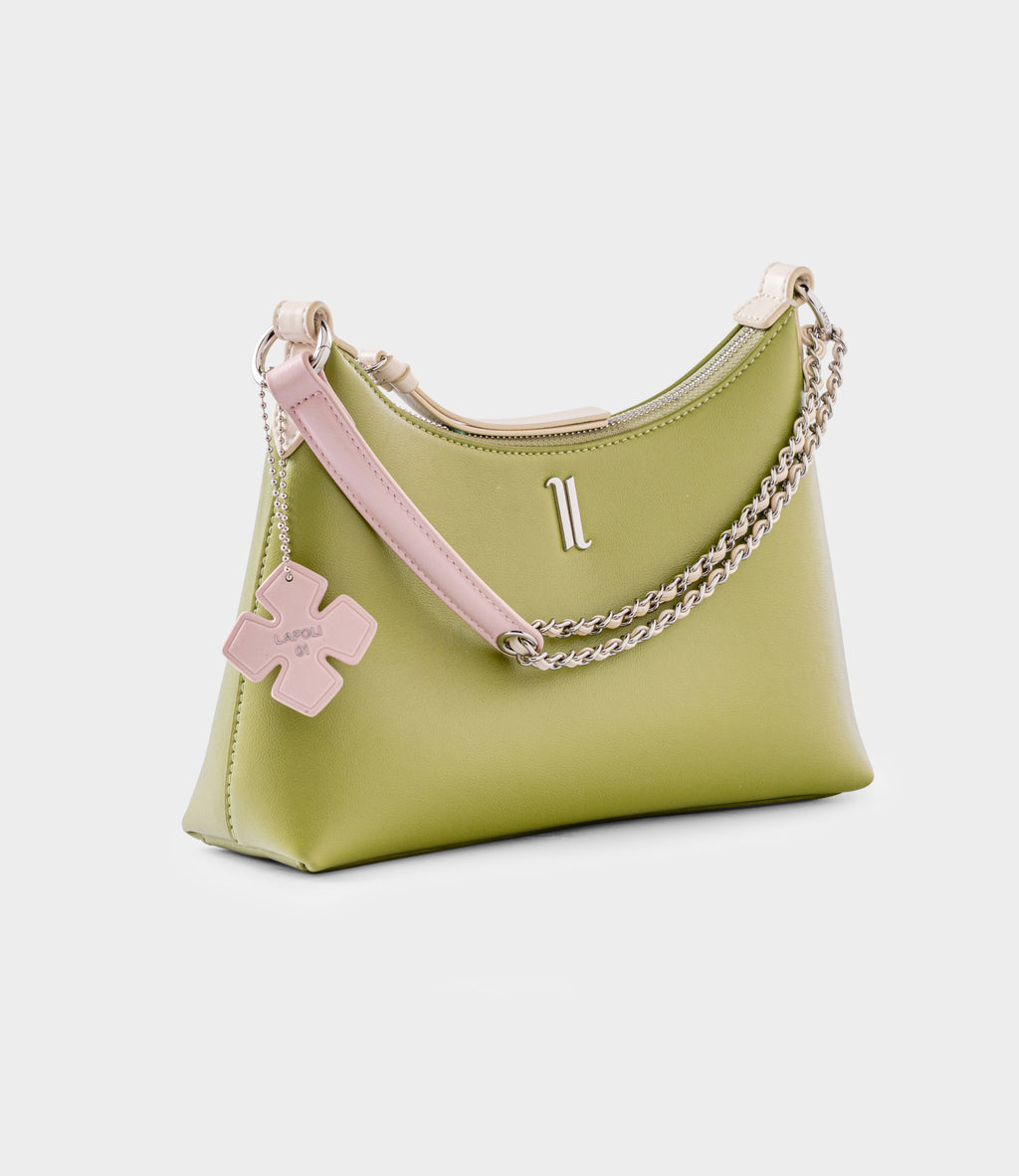 Lafoli Swing matcha crossbody shoulder bag, sling bag,  purse